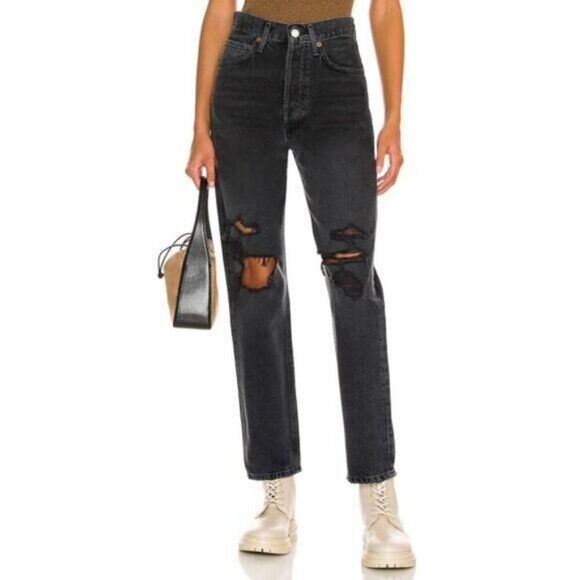 Agolde Denim - Agolde 90s Mid Rise Loose in Vagabond Size 24